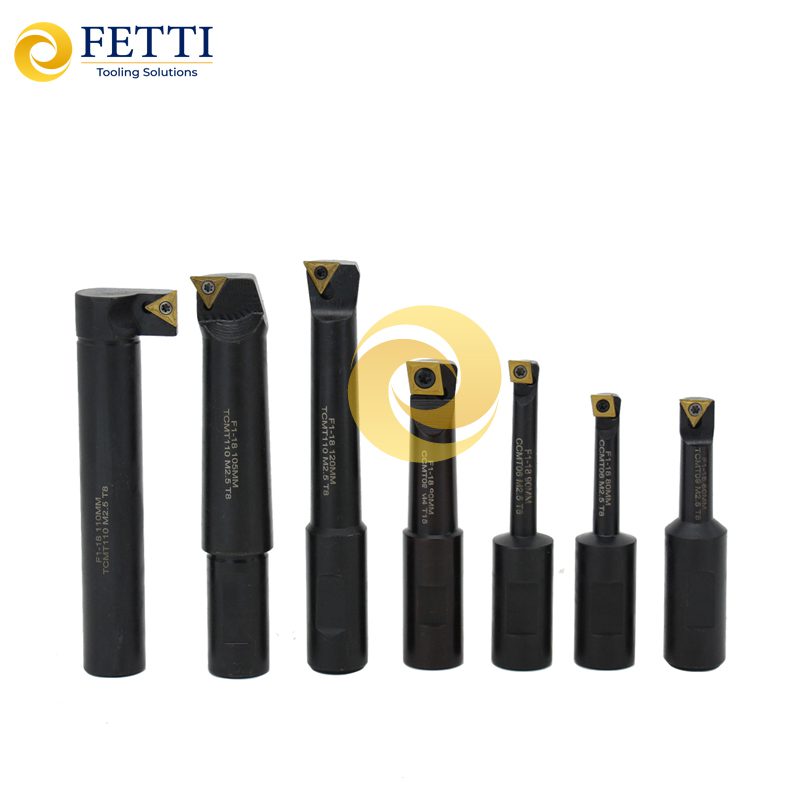 Barras de mandrinar de carburo intercambiables CNC, insertos de carburo, portaherramientas, barra de mandrinar para torneado de agujeros interiores FETTI - Imagen 3