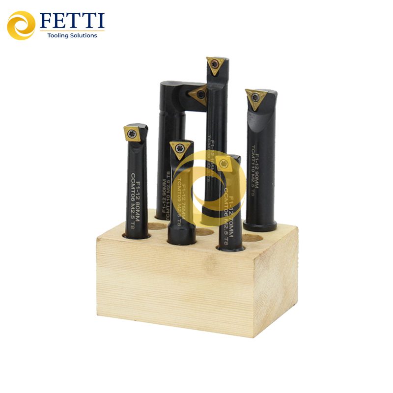 Barras de mandrinar de carburo intercambiables CNC, insertos de carburo, portaherramientas, barra de mandrinar para torneado de agujeros interiores FETTI - Imagen 2