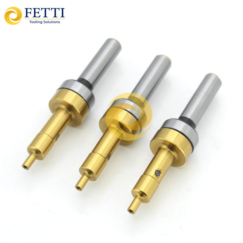 Buscador de bordes de máquina CNC FETTI CE430 no magnético de titanio amarillo