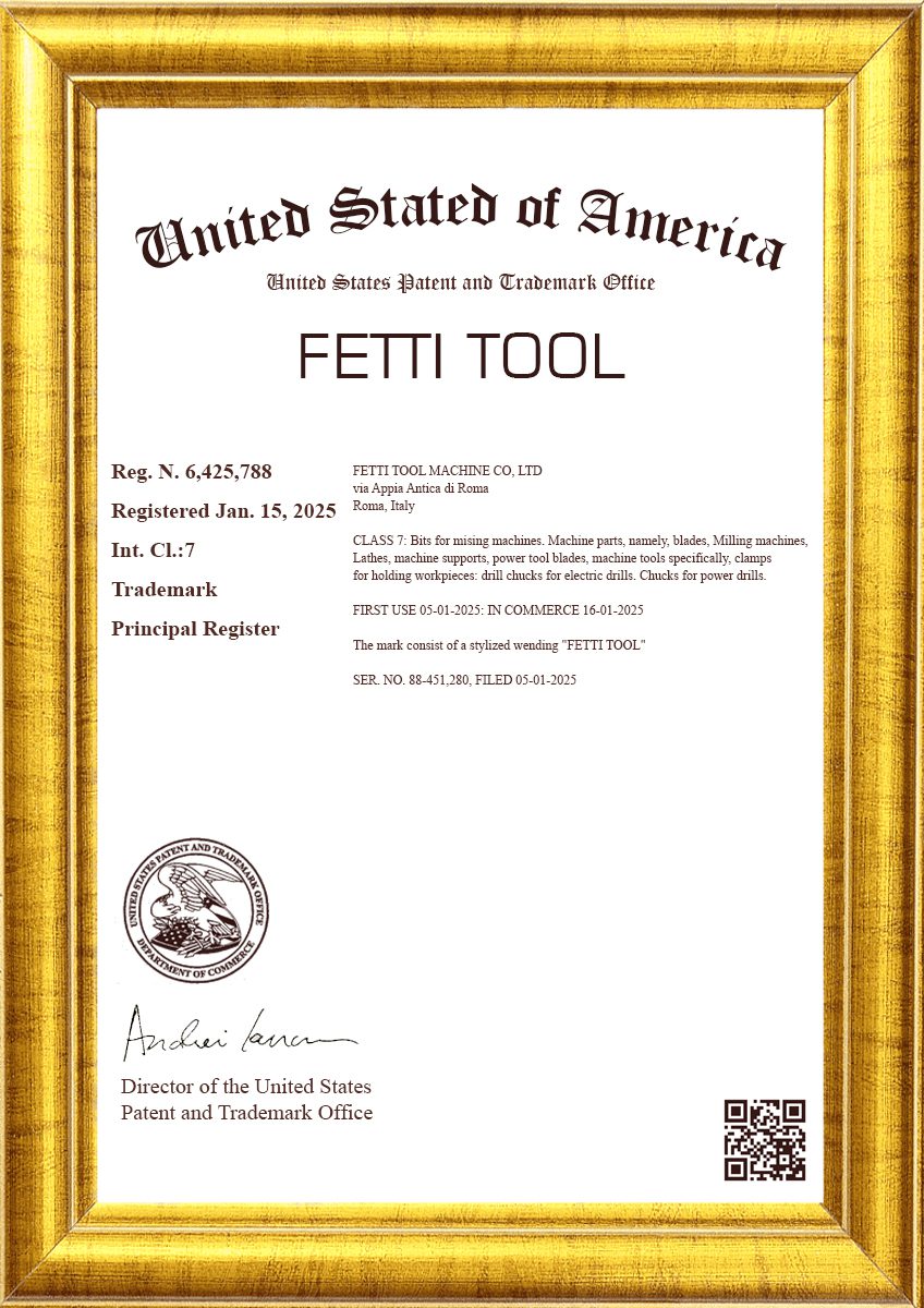 CERTIFICATE FETTI TOOL