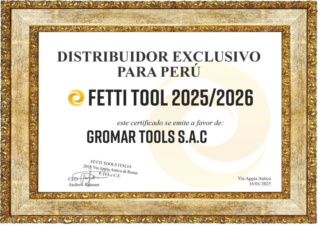 GROMAR TOOLS SAC DISTRIBUIDOR AUTORIZADO EN PERU POR FETTI TOOL