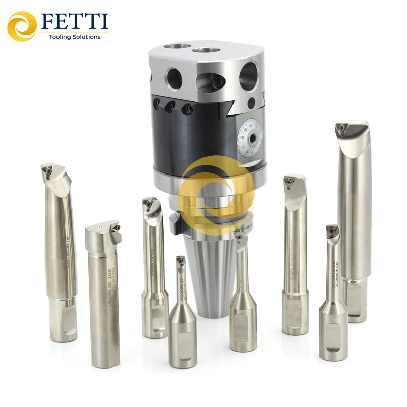 Juego de cabezales de mandrinado de alta precisión FETTI NBH2084, cabezal de mandrinado ajustable de precisión de 0,005 mm con mandril de mandrinado BT30, BT40, BT50, NT30, NT40 y NT50 - Imagen 2