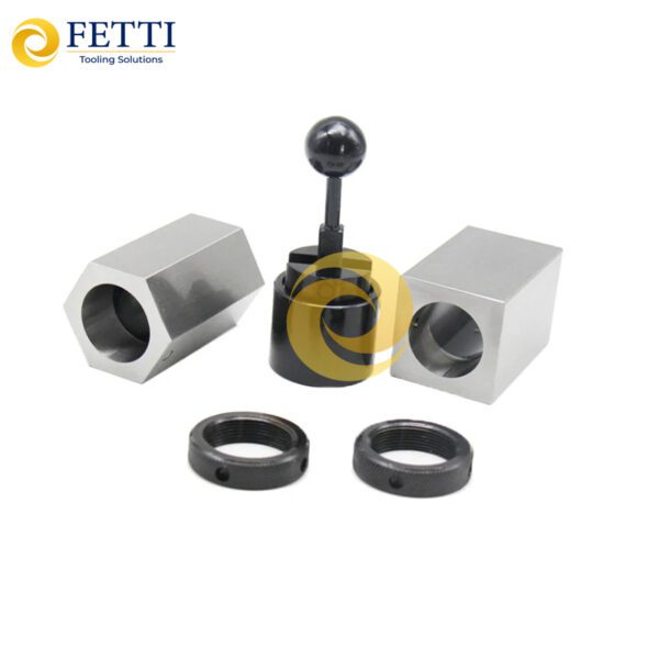 Juego de pinzas cuadradas 5C para máquinas herramientas FETTI para herramientas de torno CNC de 4 y 6 cuadrados