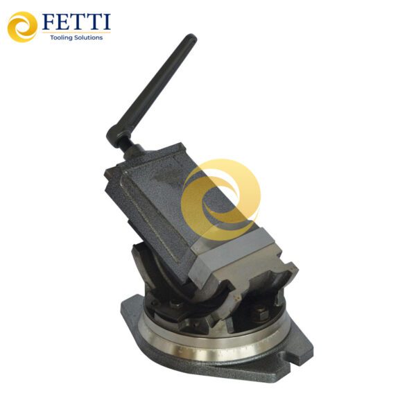 Tornillo de banco de fresado inclinable de dos ejes FETTI 125